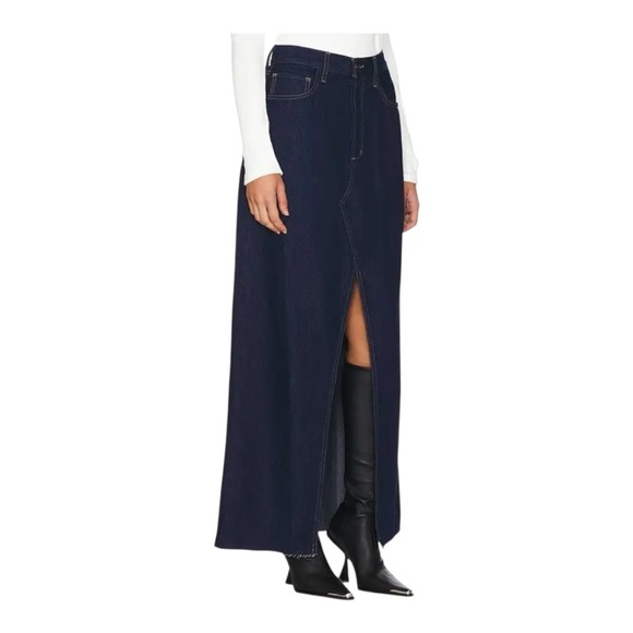 FAVORITE DAUGHTER The Sunny Low Slung A line Maxi Denim Skirt Size 26 NWT - Picture 2 of 11